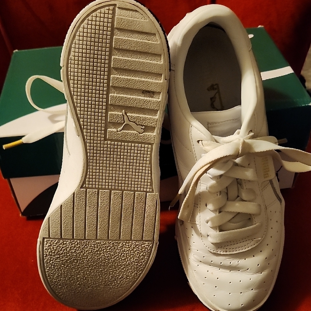 Puma White Athletic Shoes - Picture 5 of 8